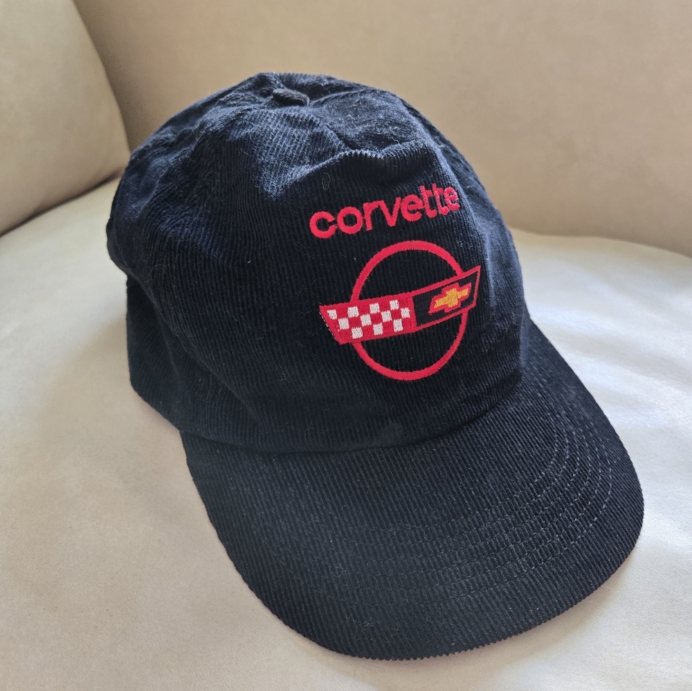Vintage Black Corvette Hat